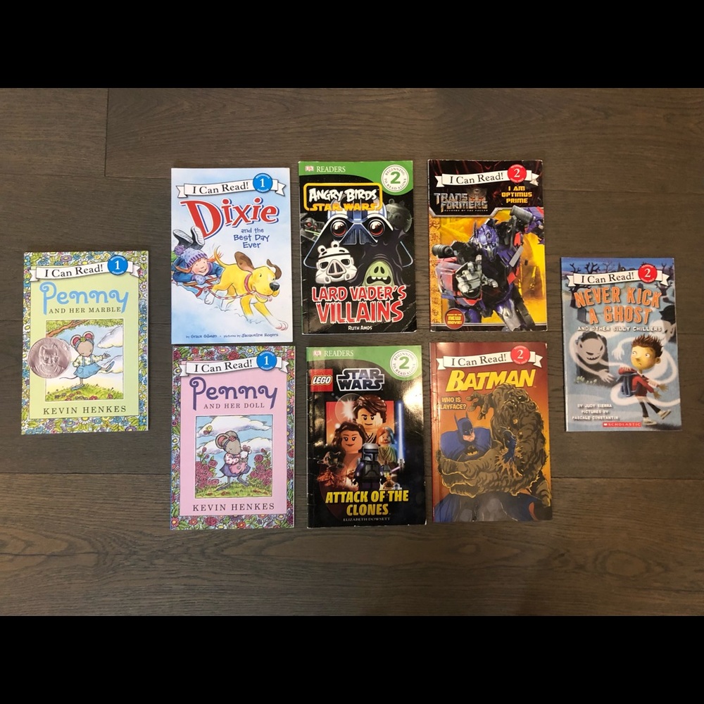 Kids books level 1 and 2 (7 brand new)